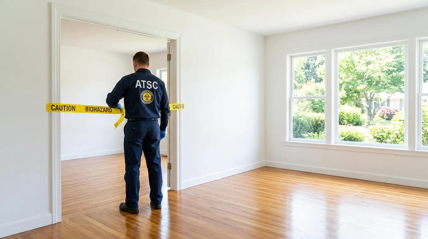 Certified biohazard cleanup crew performing Decomposition Cleanup in Mount Prospect